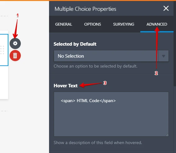 How can I add HTML to a checkbox option