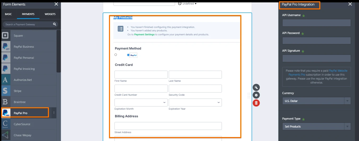 I would like to use credit card pay method. How can I set it up? Image 76