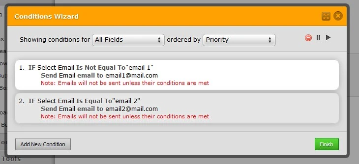 Is there a way to allow the person submitting the form to select which email or person they want to send it to? Image 4 Screenshot 93