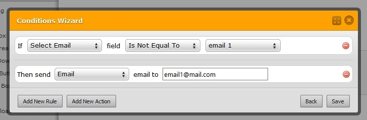 Is there a way to allow the person submitting the form to select which email or person they want to send it to? Image 3 Screenshot 82
