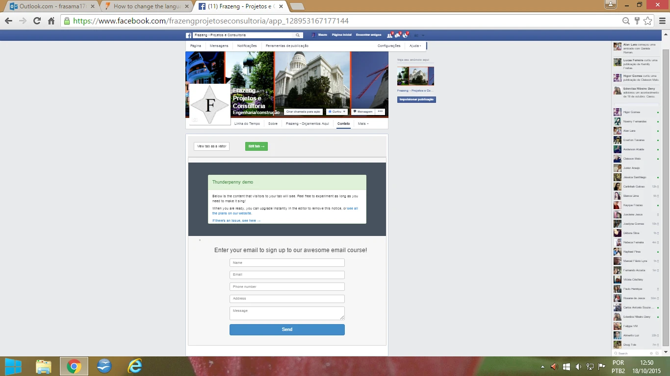 How to change the language of the form embedded on Facebook Image 1 Screenshot 20