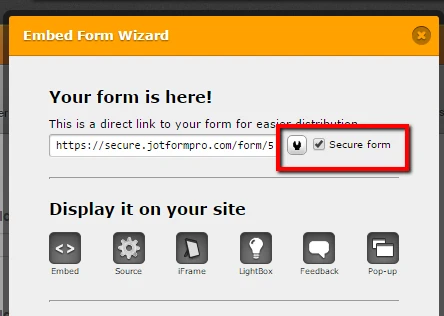 How do I create a direct link to a form that is https on jot form ? Image 2 Screenshot 41