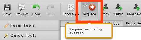 How can I make questions required with the red star? Image 1 Screenshot 20