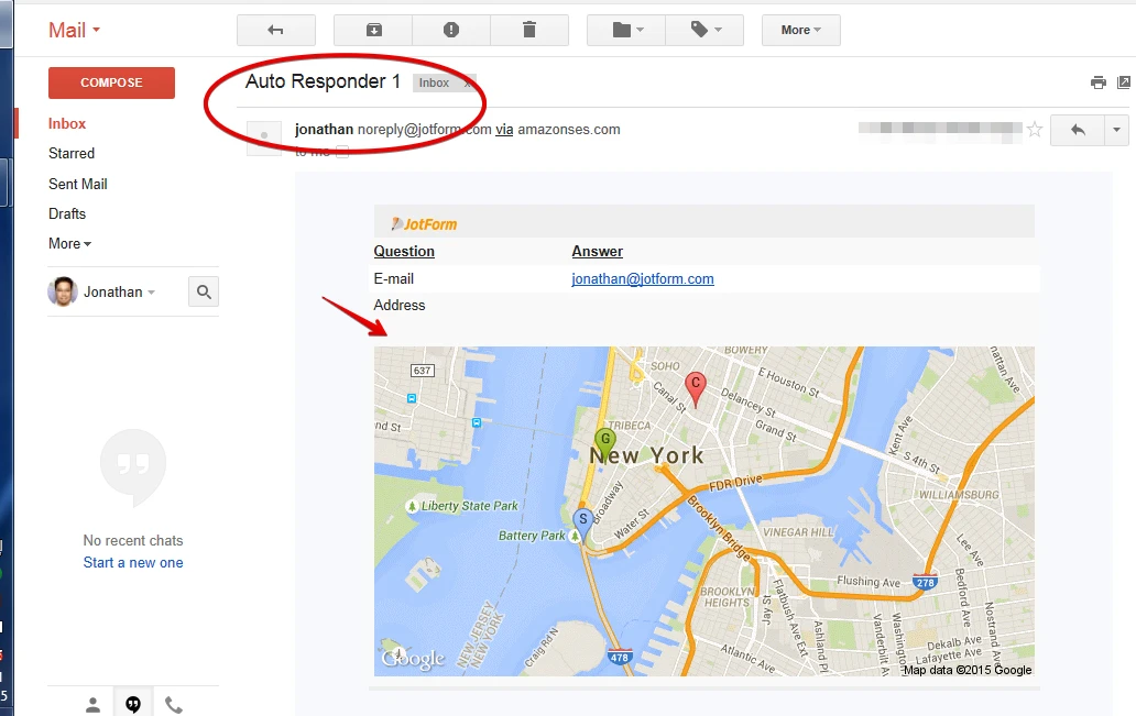 Google maps static API embedding into notification email is not displaying image in the email? Image 2 Screenshot 41