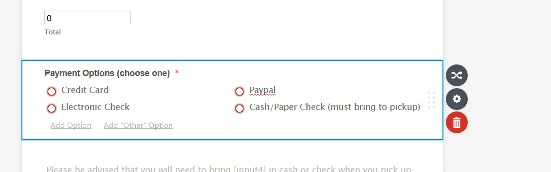 Payment Integrations: allow adding multiple payment options per form. Image 10