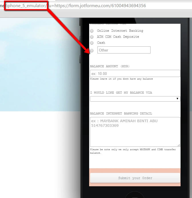 Form is too small in mobile view Image 1 Screenshot 20