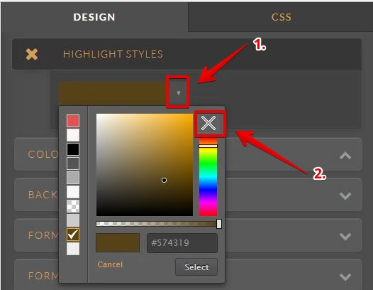 Background color changes when selecting options Image 2 Screenshot 41