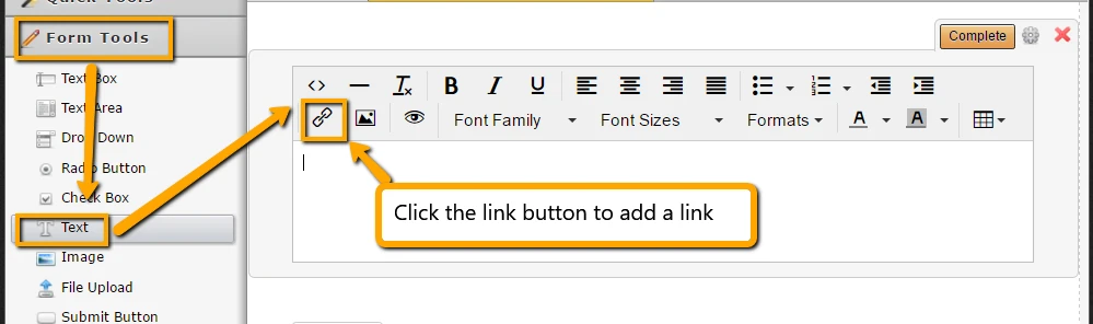 How can I add a field with a hyperlink that directs the client to the site? Image 1 Screenshot 40