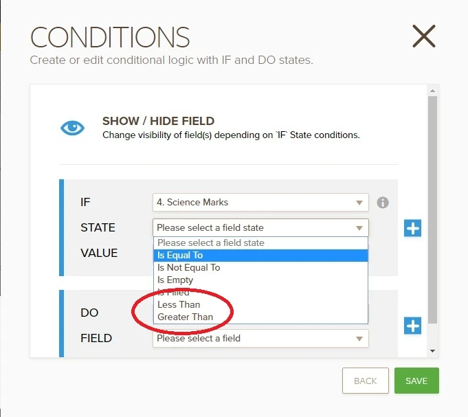 How to use the sign > in a conditionnal form ? Image 1 Screenshot 20