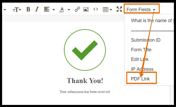 Can I attach a pdf file to send with the Thank You page? Image 2 Screenshot 51