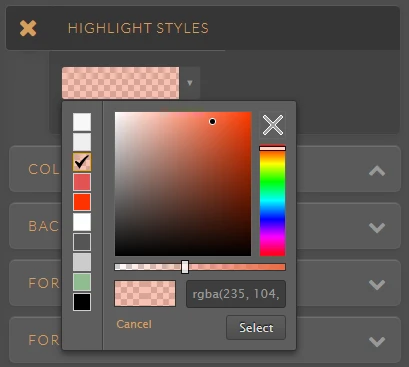 How to change highlight color in JotForm v4 builder? Image 3 Screenshot 62