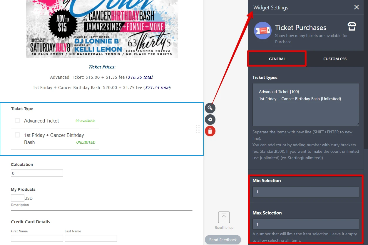How to pass ticket calculation price to Stripe payment? Image 1 Screenshot 30
