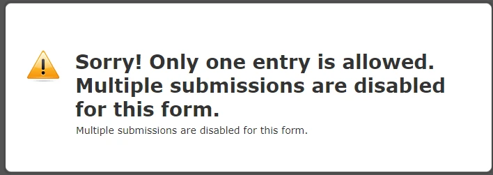 Receiving Multiple submissions are not allowed error when submitting form Image 1 Screenshot 30