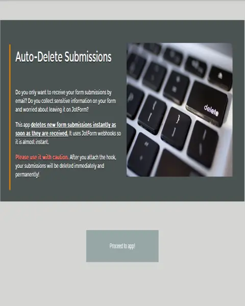 Auto Delete Submissions Screenshot 1