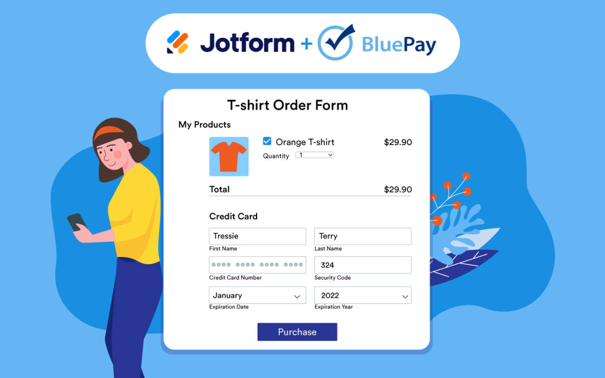 Jotform BluePay Integration | Payment Processor Integrations