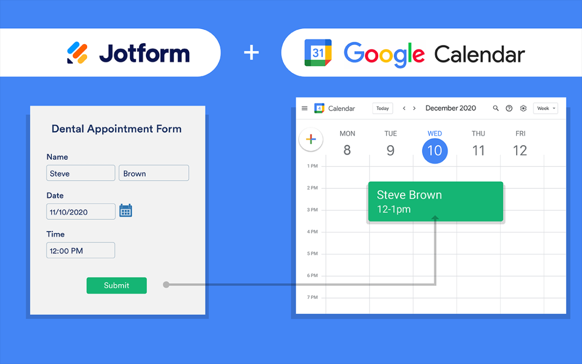 Jotform Google Calendar Integration
