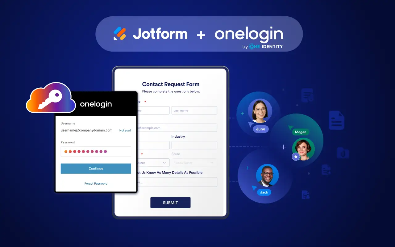 Jotform OneLogin SSO Entegrasyon | SSO Entegrasyonlar