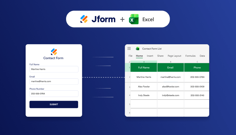 Microsoft Excel to Jform Integration