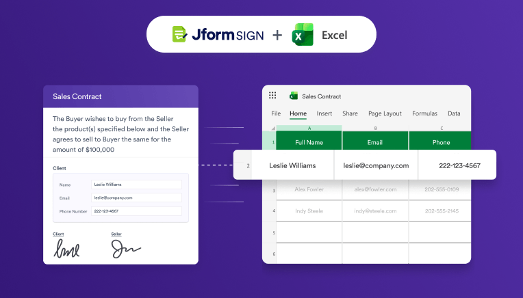 Microsoft Excel to Jform Integration