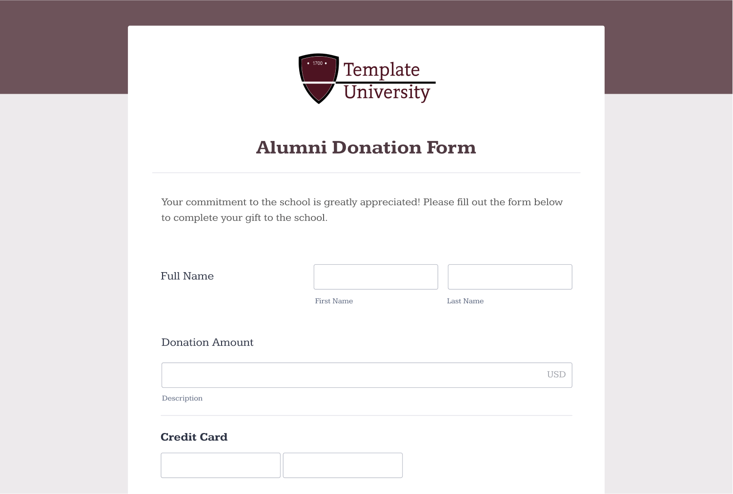 Donation Form