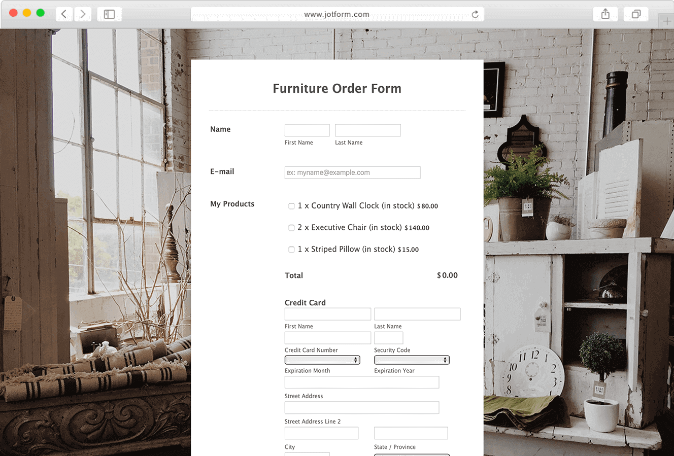 Order Form