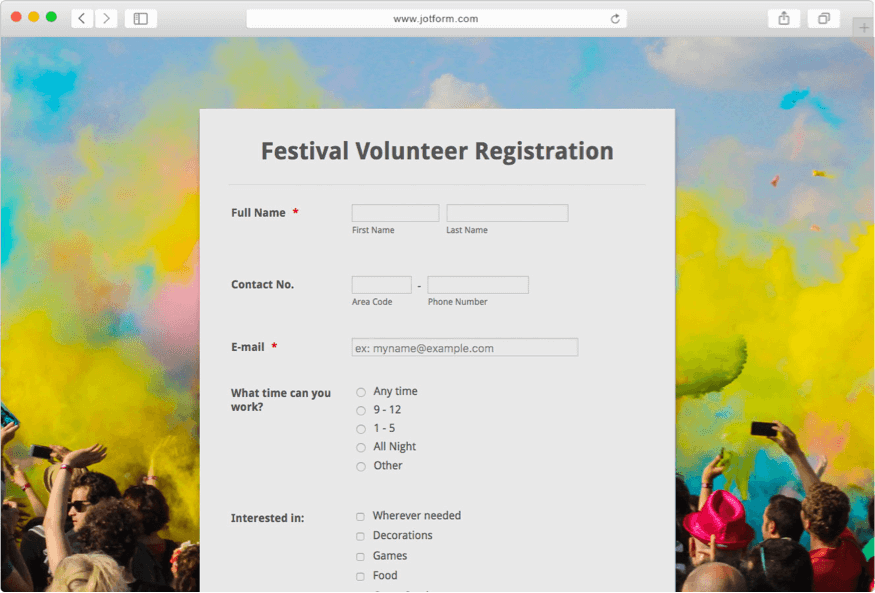 Registration Form