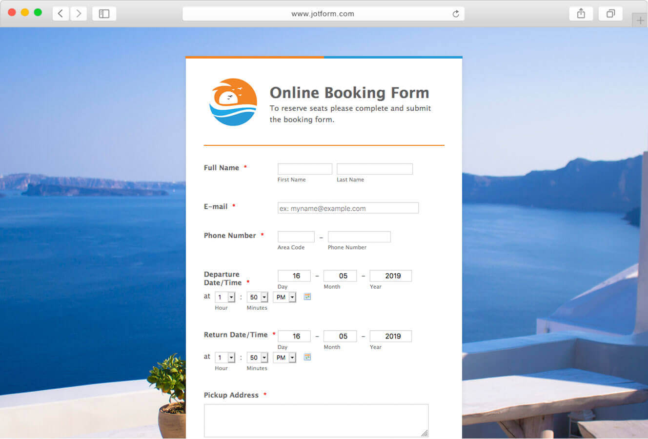 Booking Form