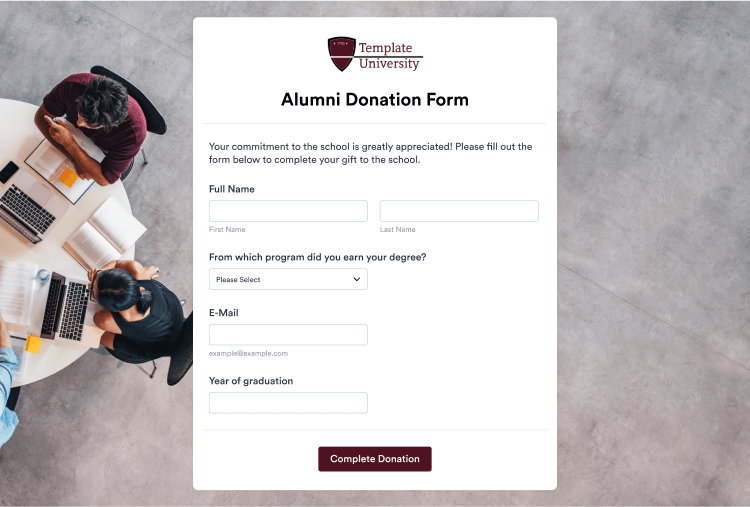 Alumni Donation Form