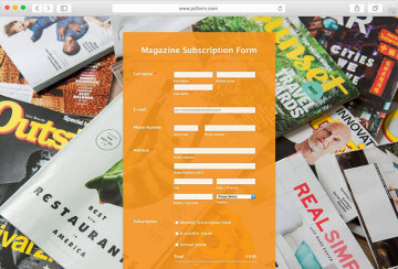 Magazine Subscription Form