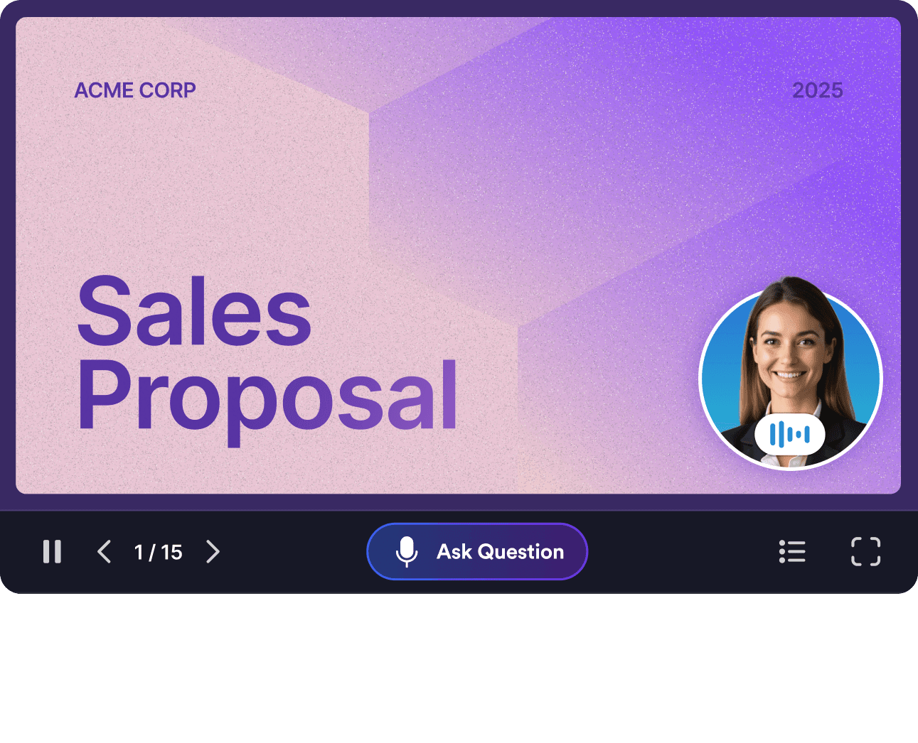 Presentation Agents Screen