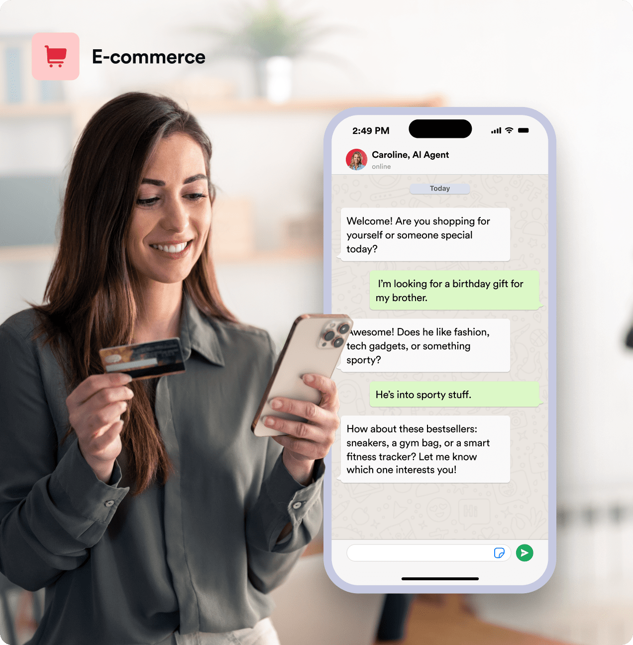 Customer support for e-commerce