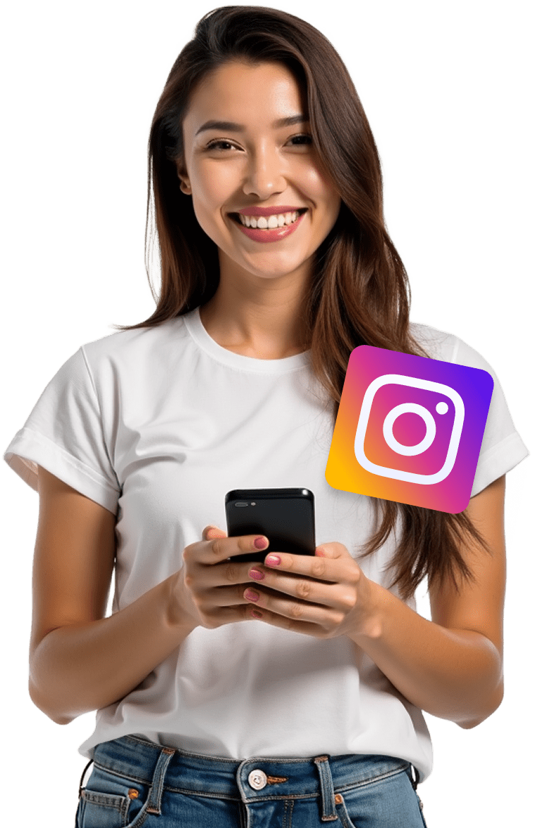 Jotform Instagram Agents Hero Girl Image