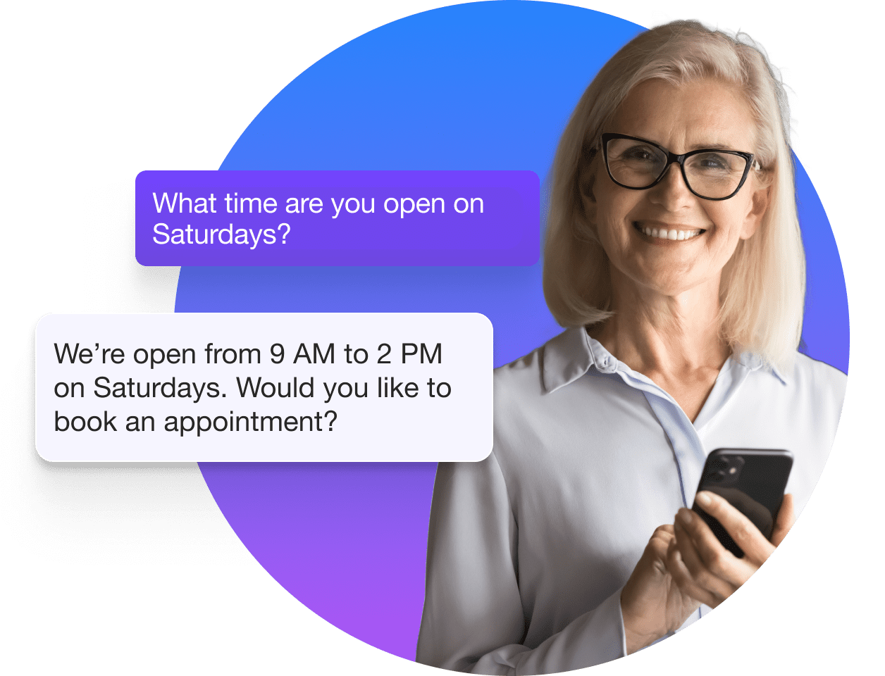 Faster responses to admissions questions