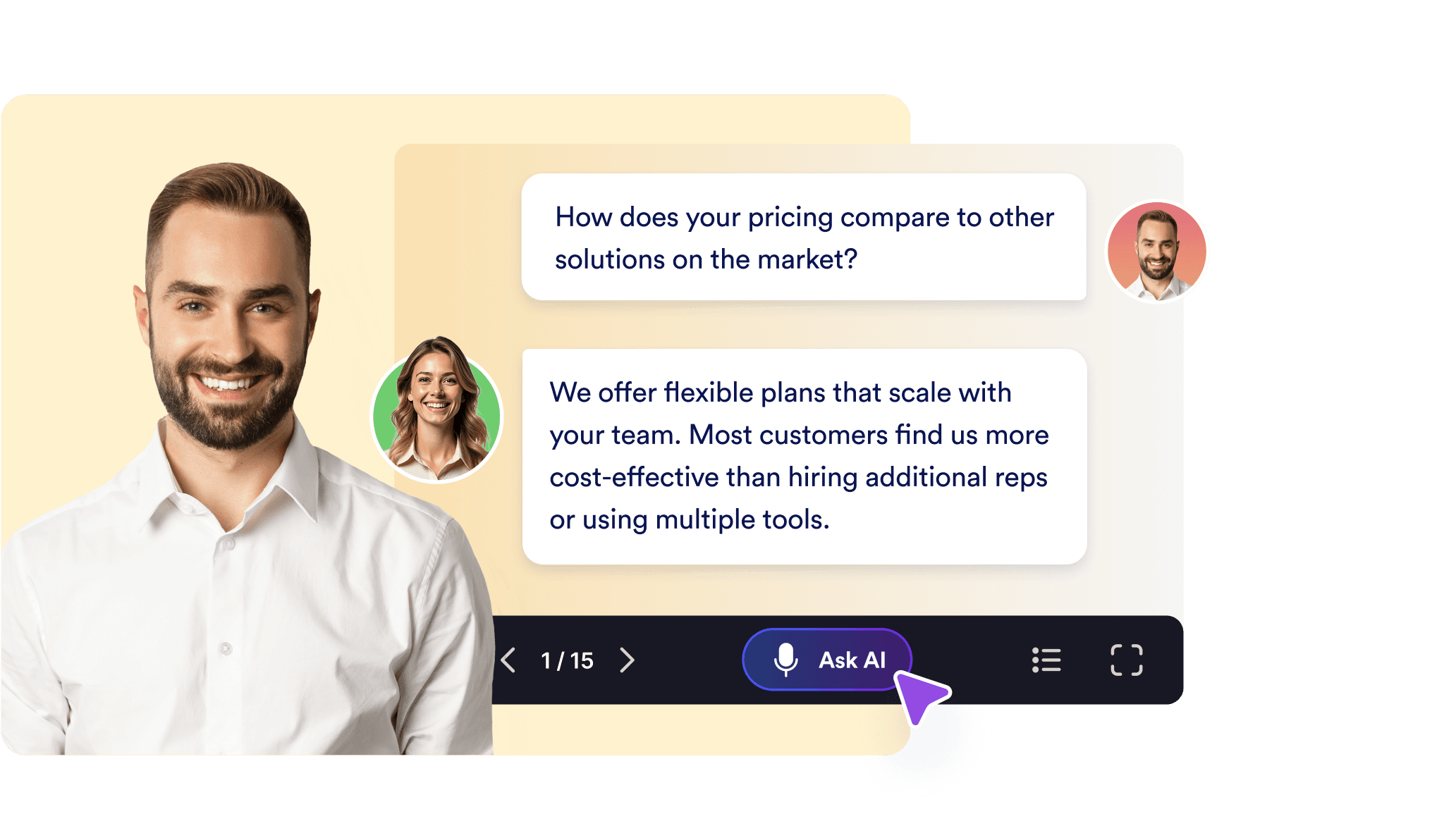 Real-time audience Q&A
