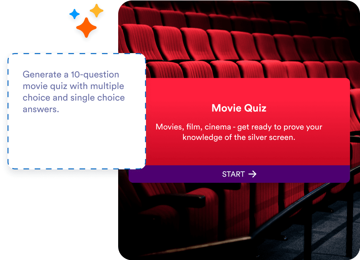 Create eye-catching quizzes