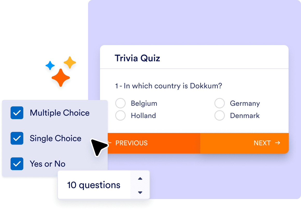 Add multiple types of trivia questions