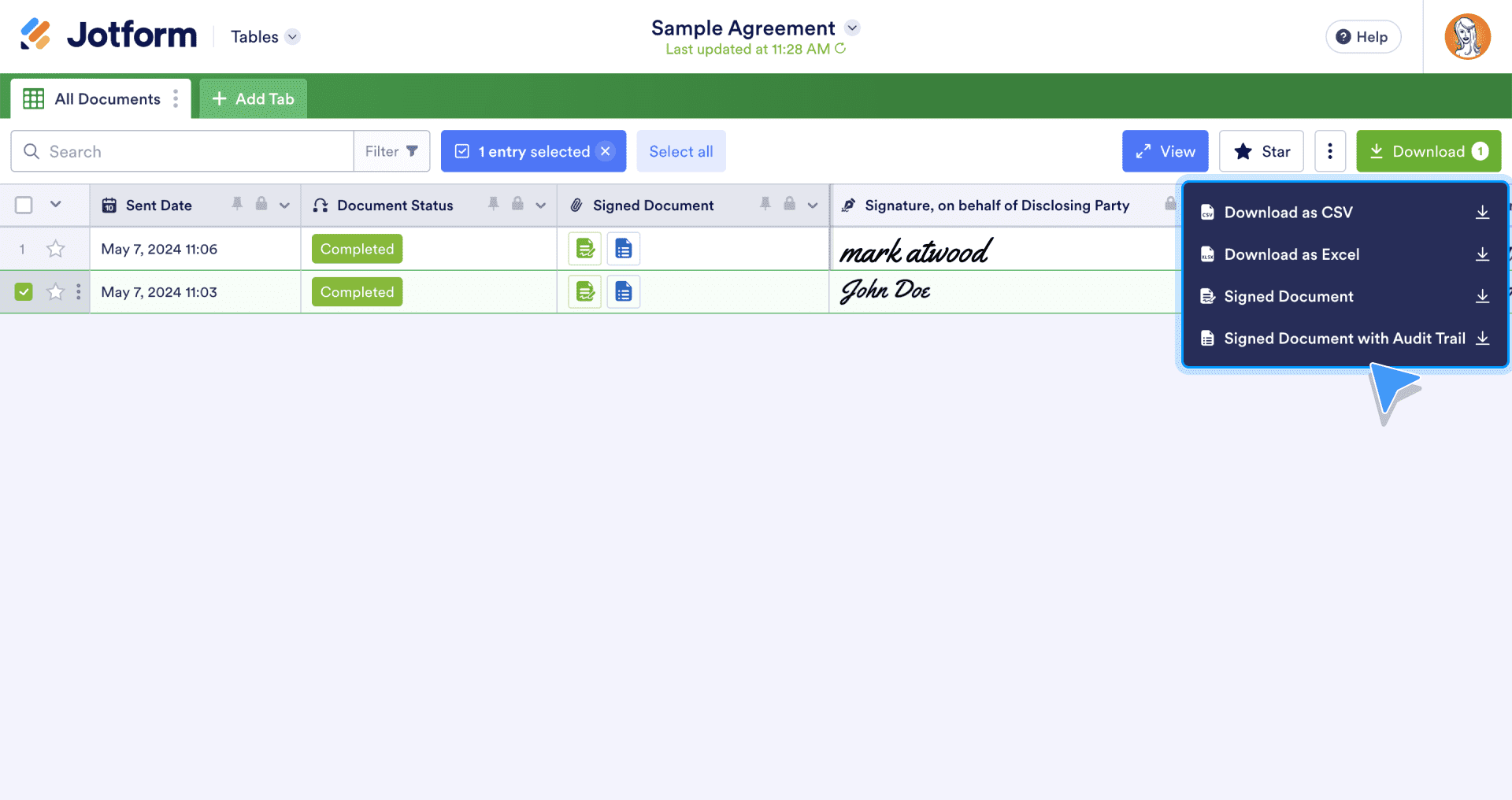 Jotform Tables: Essentials and features