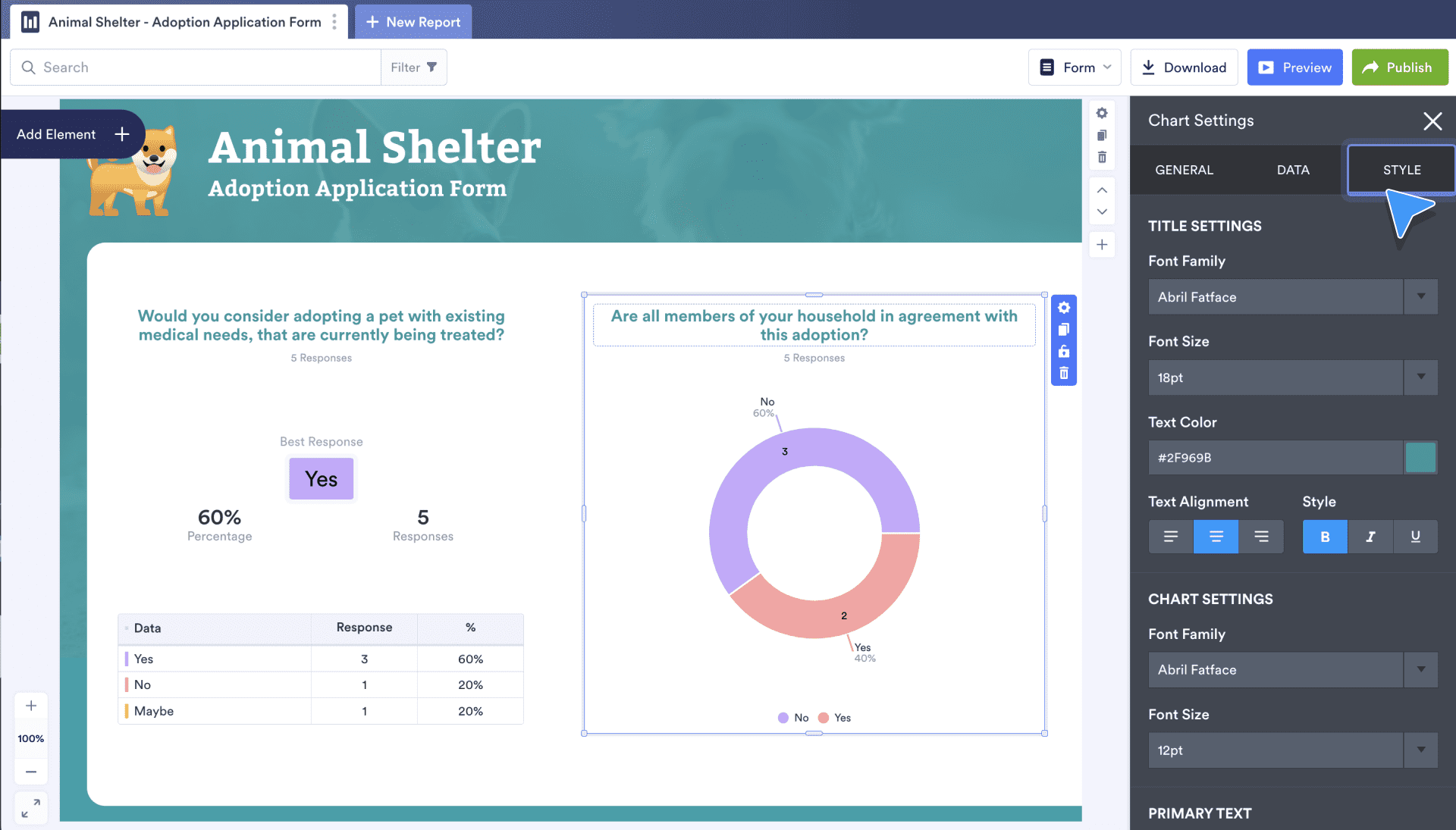 Visualizing your data with Jotform Report Builder