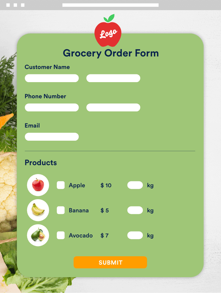 Food Ordering System Template Free