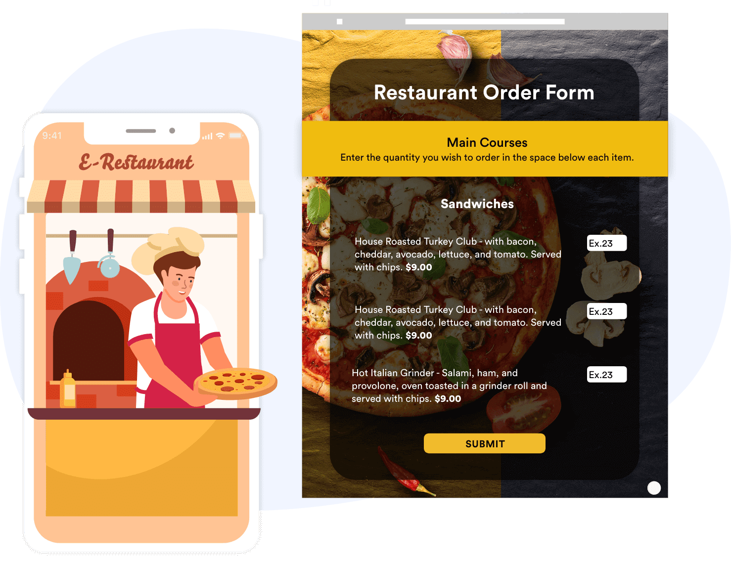 Food Order Form Templates for Online Delivery Jotform