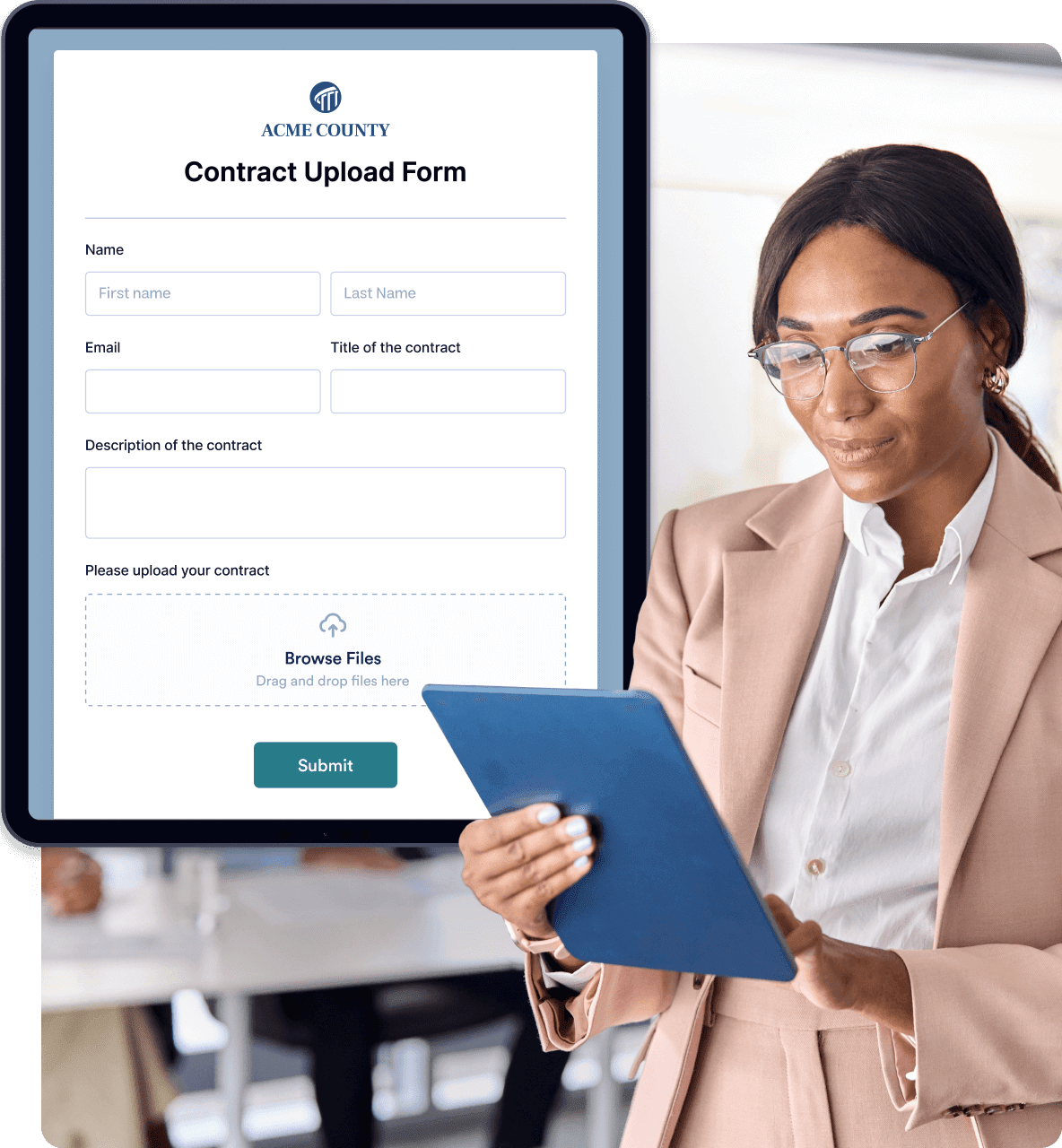 Jotform Government for contract management