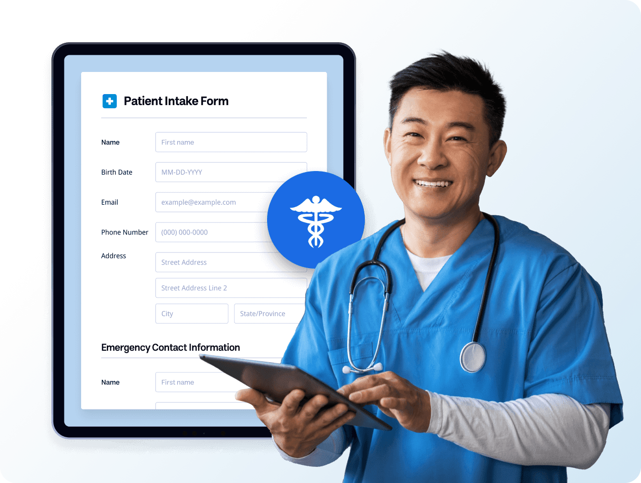 Easily build secure, HIPAA friendly forms