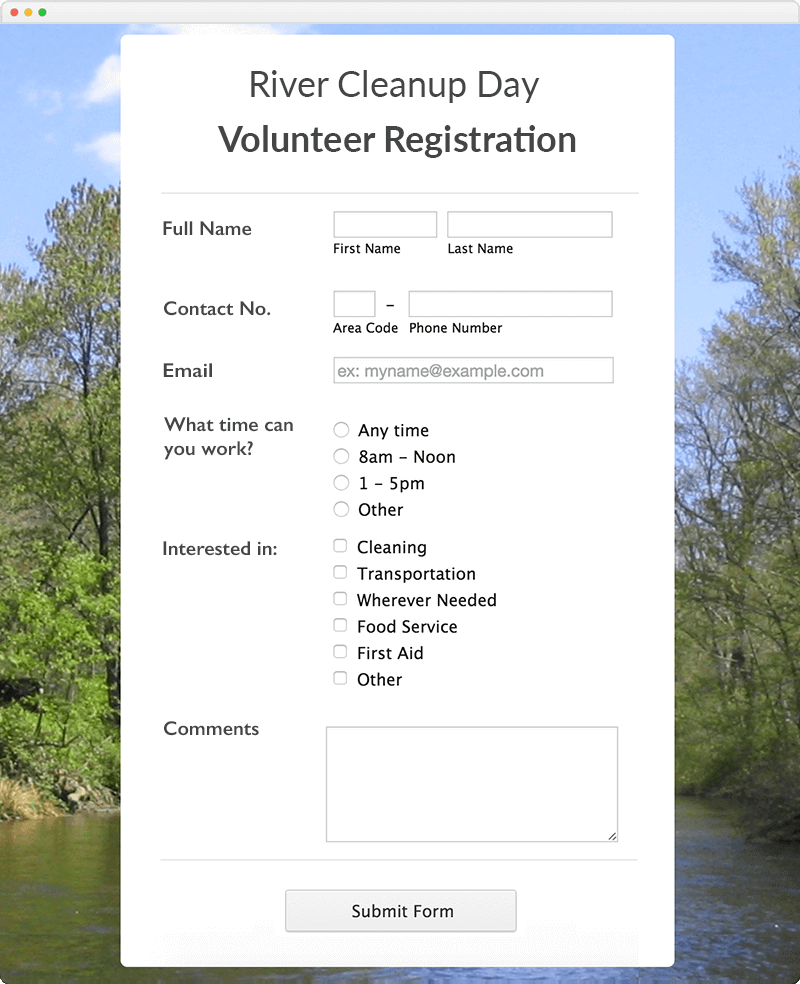 Registration Form