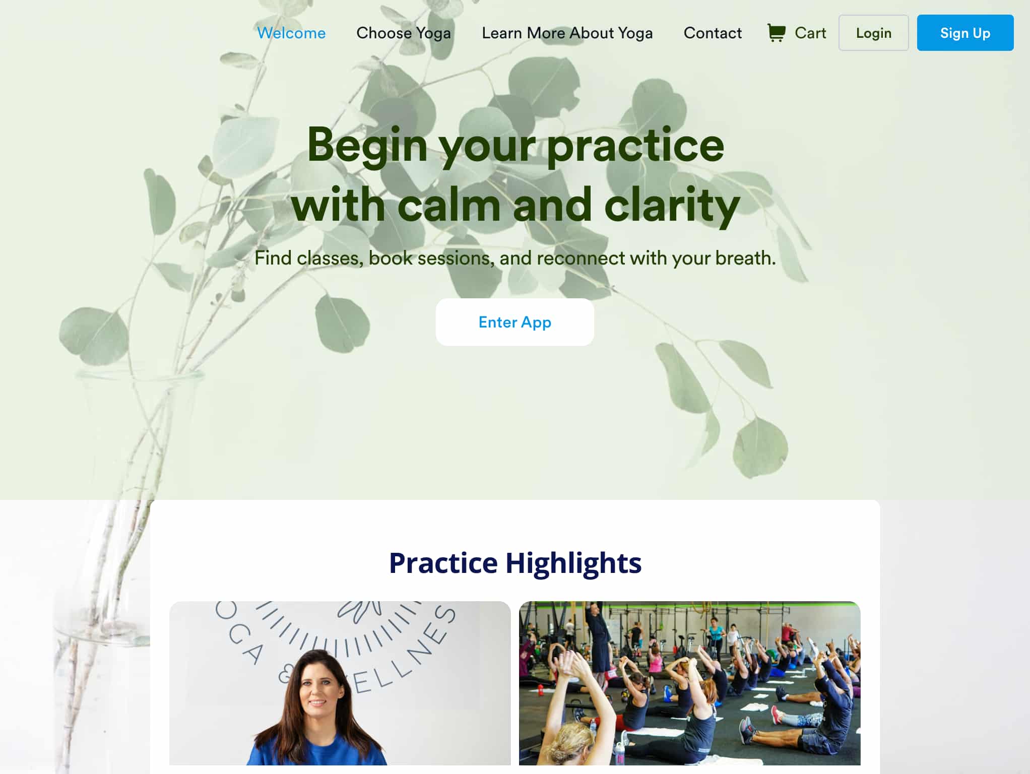 Yoga Studio App