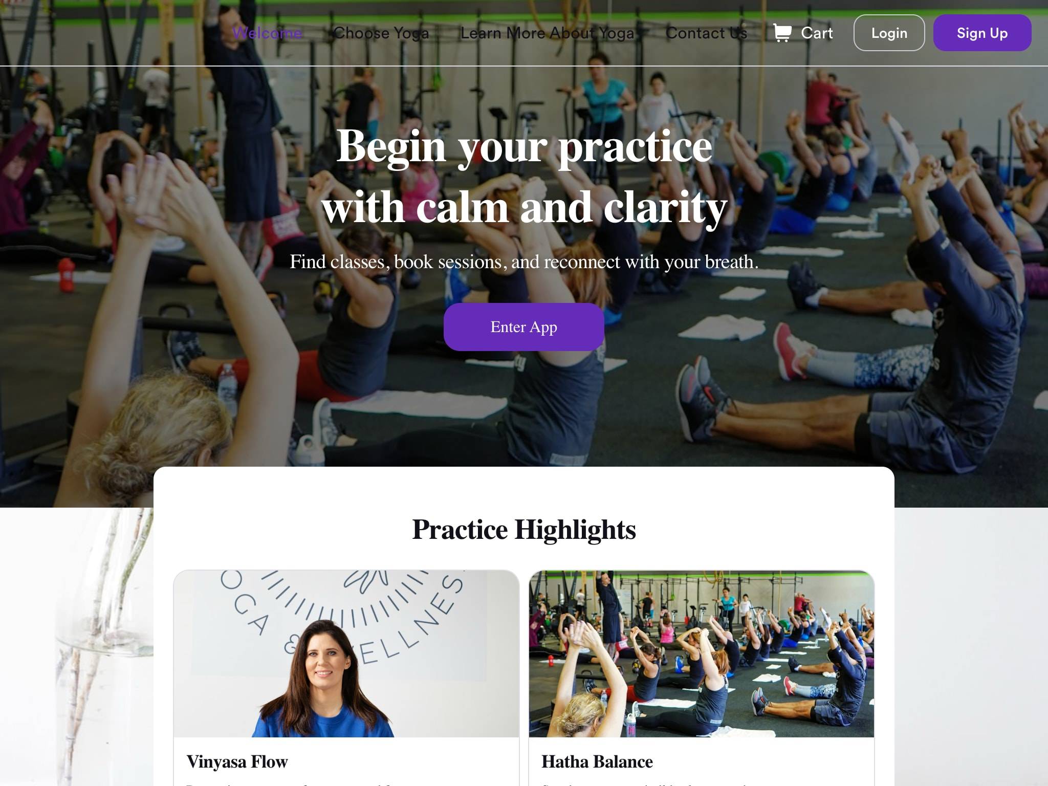 Yoga Studio App