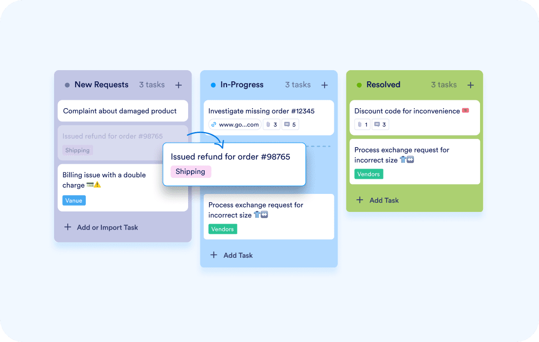 Seamless Task Management with Kanban View