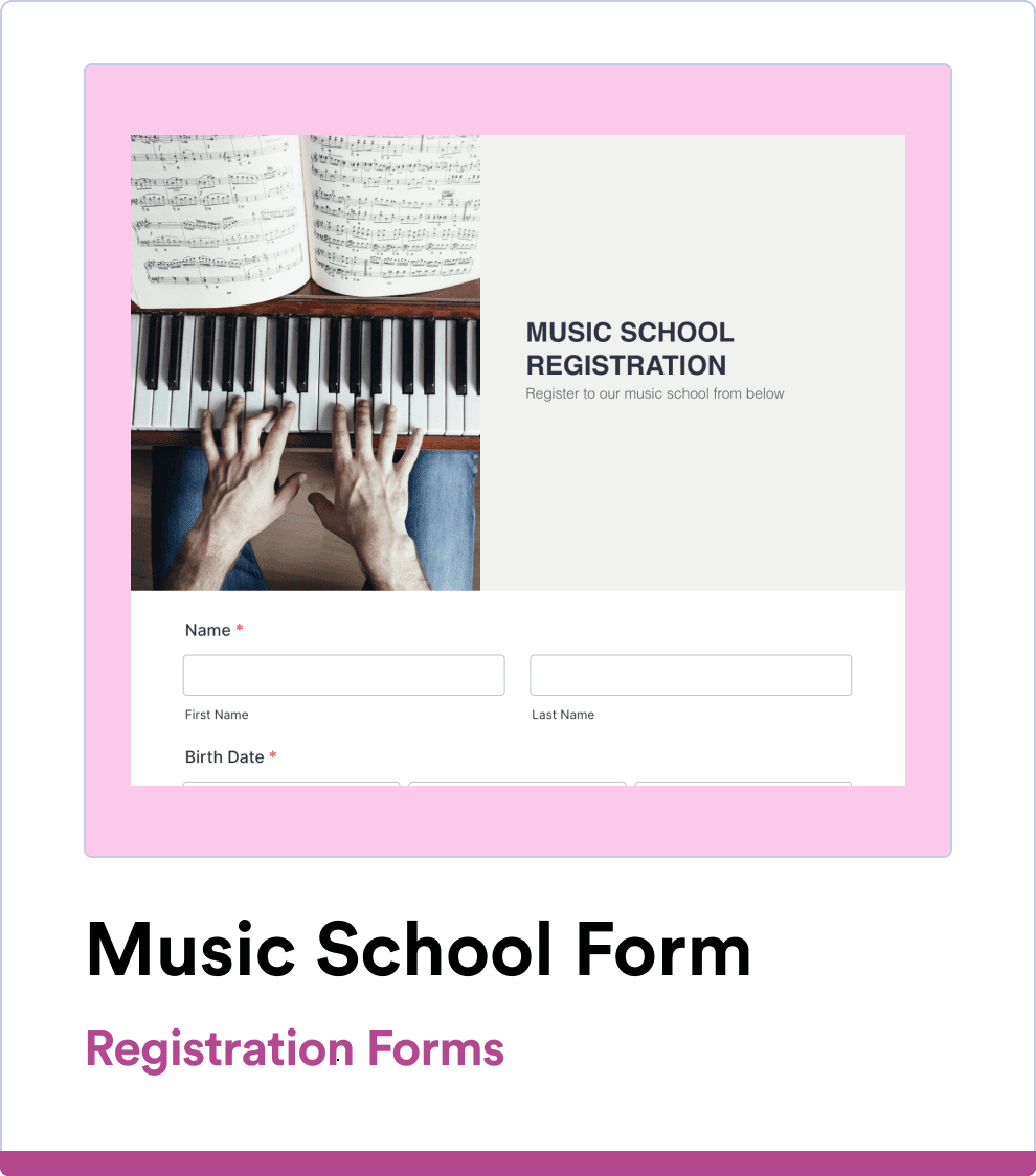 Registration Form Template