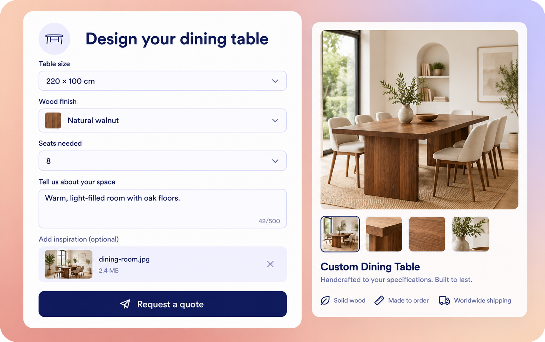 Create forms for the way your business works