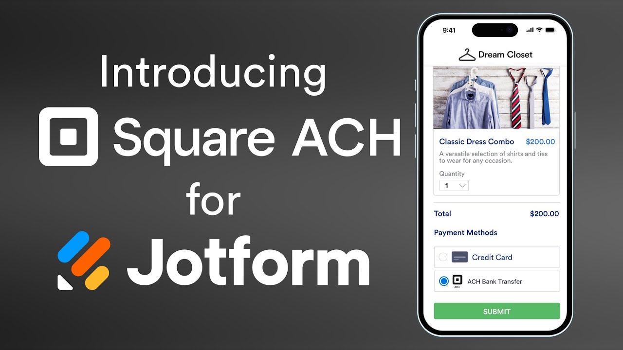 Create Square Ach Payment Forms Jotform Create Square Ach Payment Forms Jotform
