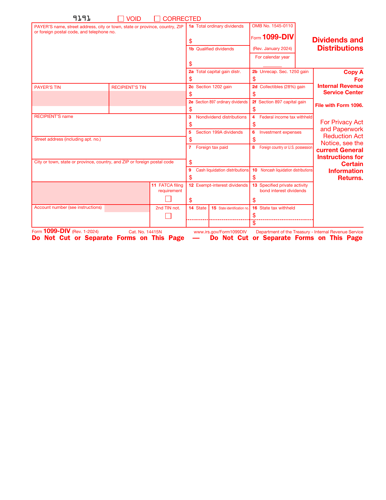 1099-DIV Form